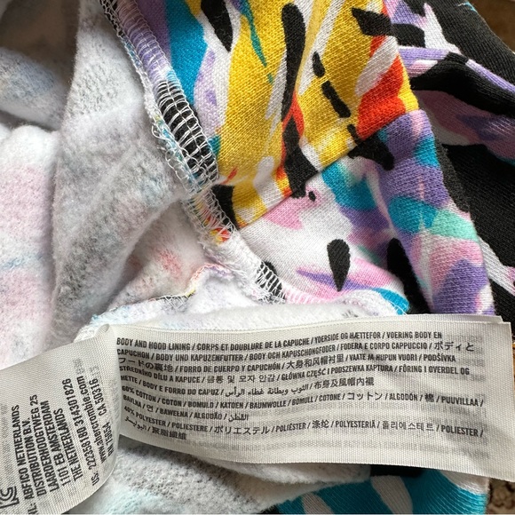 Abercrombie Kids Pull Over Hoodie Multi Color Removable Logo Size 15/16 - Picture 11 of 13